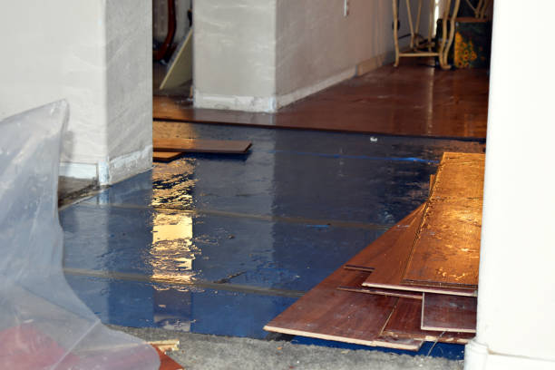 Professional Basement Flooding technician working in Rothschild, WI